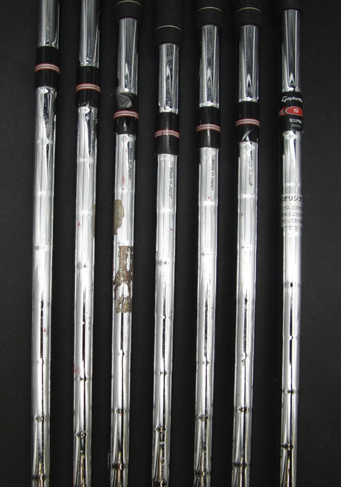 Set of 7x TaylorMade Burner Japanese Model Irons 5-PW+AW Stiff Steel Shafts*
