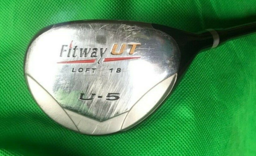 Japanese Fitway UT 18 Degree U5 Hybrid Rescue Stiff Graphite Shaft Fitway Grip