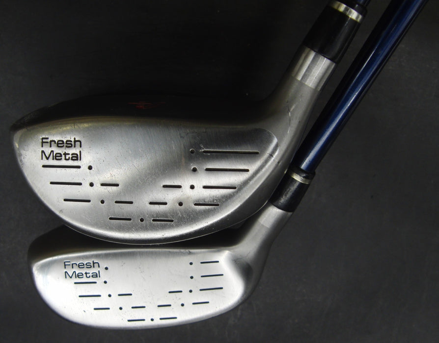 Set of 2 Advisor Daiwa Fresh 15° 3 Wood + 22° 4 Hybrids Regular Graphite Shafts