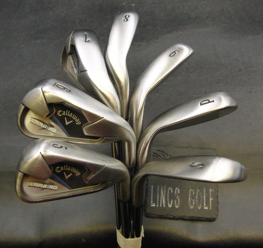 Set of 7 x Callaway WarBird 5-SW Uniflex Steel Shafts Callaway Grips