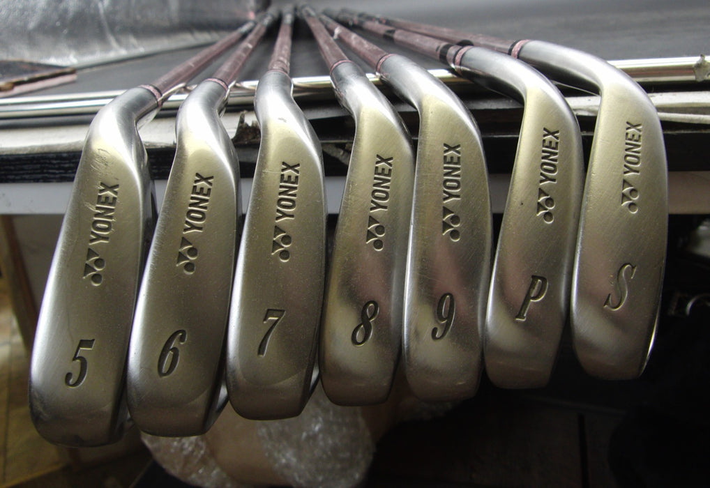 Set of 7x Ladies Yonex EZone 5-SW Irons Ladies Graphite Shafts Golf Pride Grips