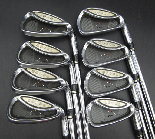 Set of 8x TaylorMade rac cgb Irons 4-PW+AW Stiff Steel Shafts TaylorMade Grips*