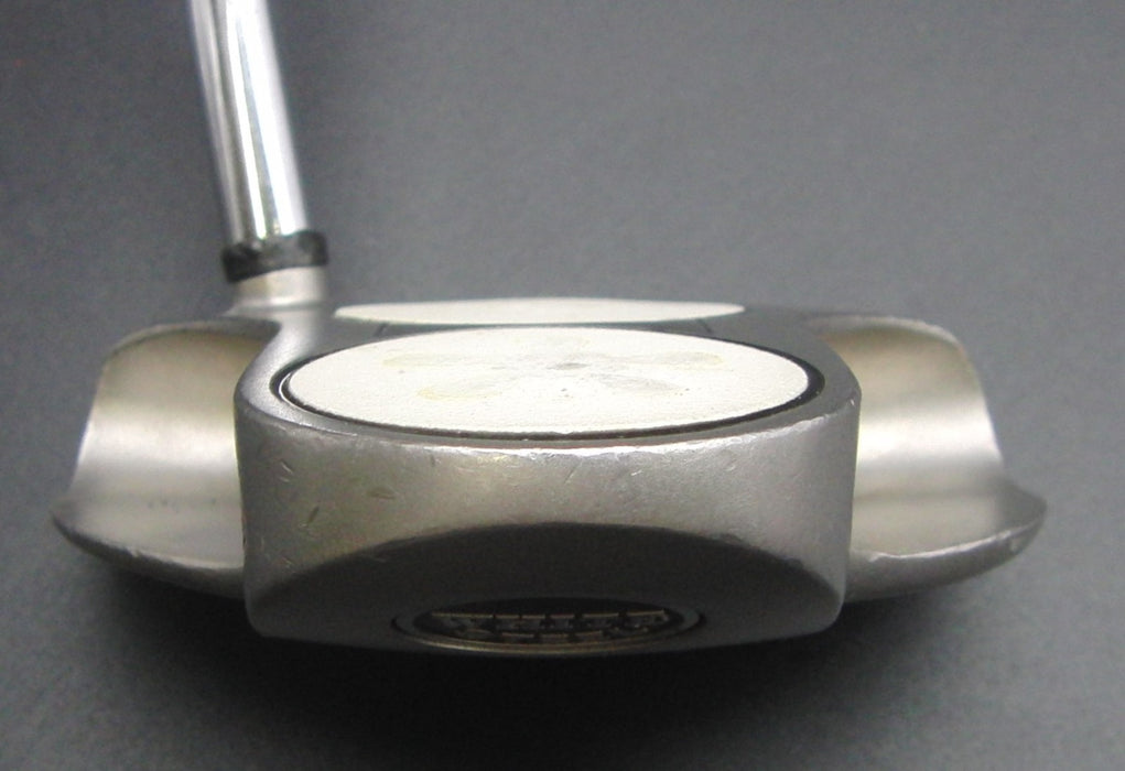 Odyssey White Steel 2-Ball Putter Steel Shaft 84cm Length Psyko Grip*
