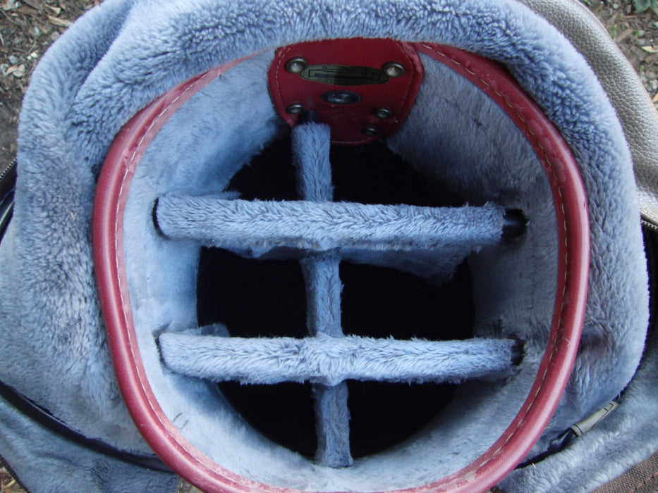 Vintage 6 Division Dunlop Phoenix Tournament Golf Cart Carry Golf Clubs Bag*