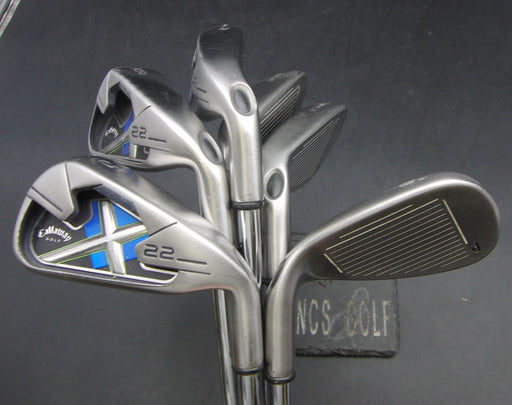 Set of 6x Callaway X22 5-PW Irons Stiff Steel Shafts Callaway Grips