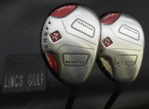 Set of 2 Onoff Type-D Tungsten 24° + 27° Hybrids Regular Graphite Shafts