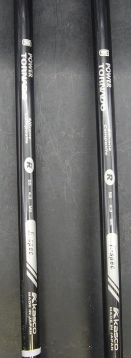 Set of 2 Kasco Power Tornado Super 77 & 99 Hybrids Regular Graphite Shafts
