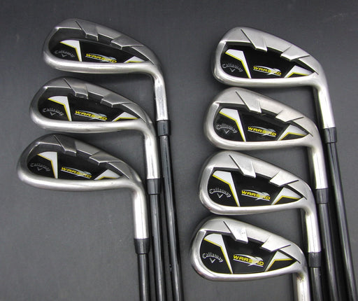 Set of 7x Callaway Warbird 5-SW Irons Regular Graphite Shafts Callaway Grips