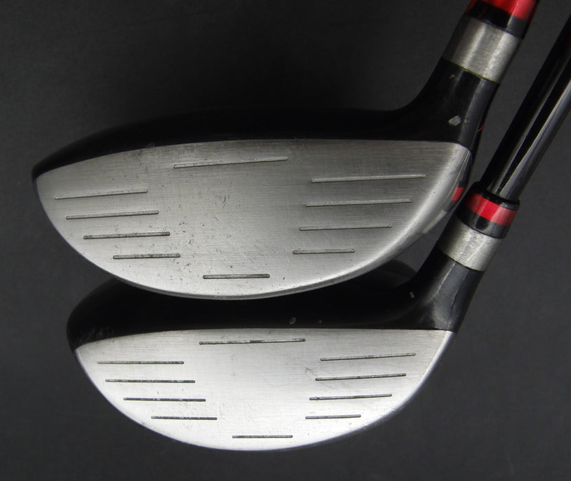 Set of 2 Mizuno JPX A25 3 + 5 Woods Regular Graphite Shafts Mizuno Grips
