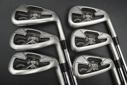 Set of 6x Callaway X22 Tour Irons 4-9 Stiff Steel Shafts Golf Pride Grips*