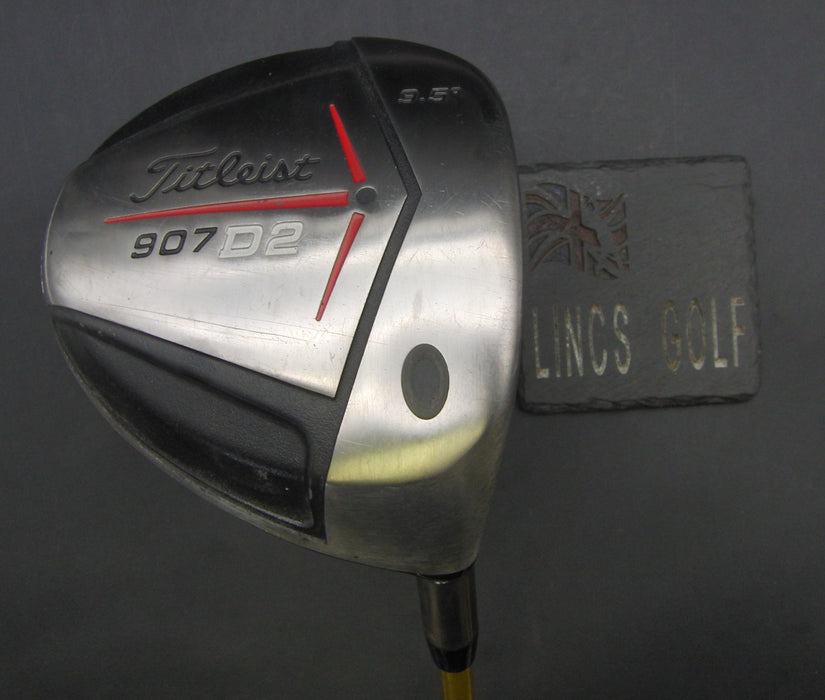Titleist 907D2 9.5° Driver Stiff Graphite Shaft Golf Pride Grip