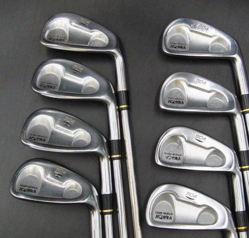 Set of 8 x Honma Tour World 904 Irons 3-10 Stiff Steel Shafts Mixed Grips