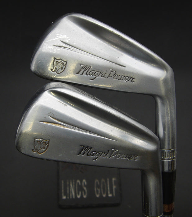 Set of 2 Magni Power 3+4 Irons Stiff Steel Shafts Magri Power Grips
