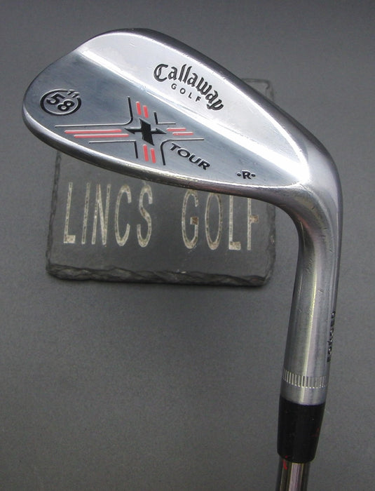 Callaway X Tour 58° Sand Wedge Stiff Steel Shaft Callaway Grip