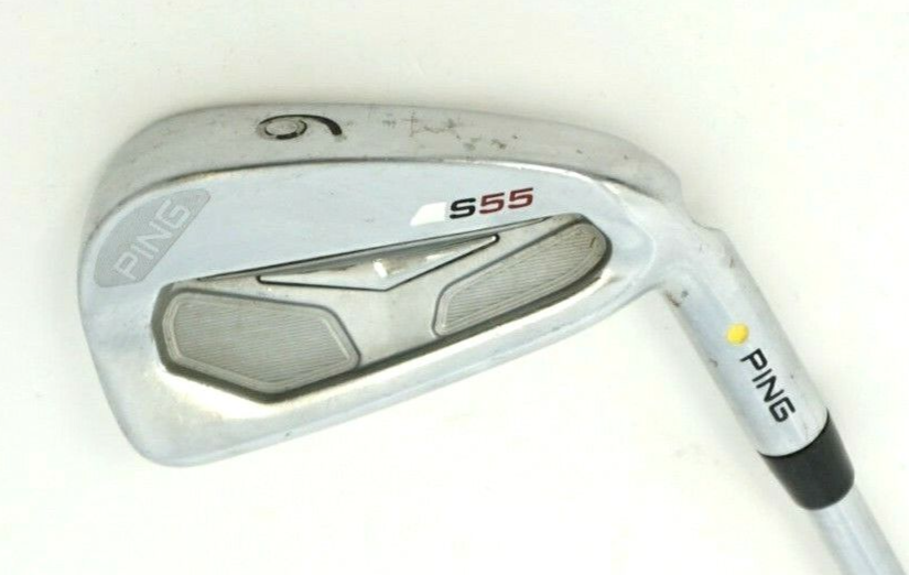 Ping S55 Yellow Dot 6 Iron Project X 6.5 Extra Stiff Steel Shaft Lamkin Grip