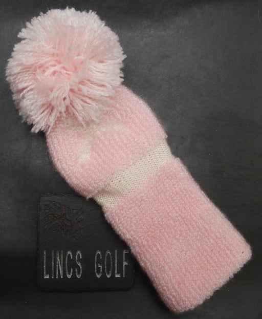 Set of 2x Pink Wood Head Covers