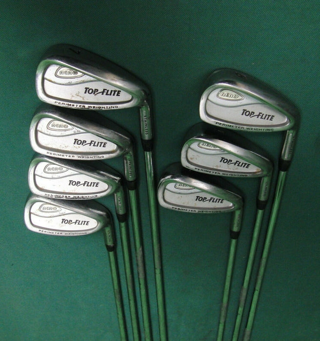 Set Of 7 x Top Flite NENO 4-PW Irons Regular Coated Steel Shaft Top Flite Grip