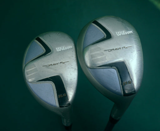 Ladies Set of 2 x Wilson Staff Draw R 21° And 25° Hybrids Ladies Graphite Shaft