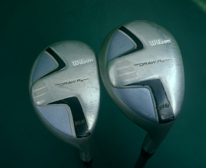 Ladies Set of 2 x Wilson Staff Draw R 21° And 25° Hybrids Ladies Graphite Shaft