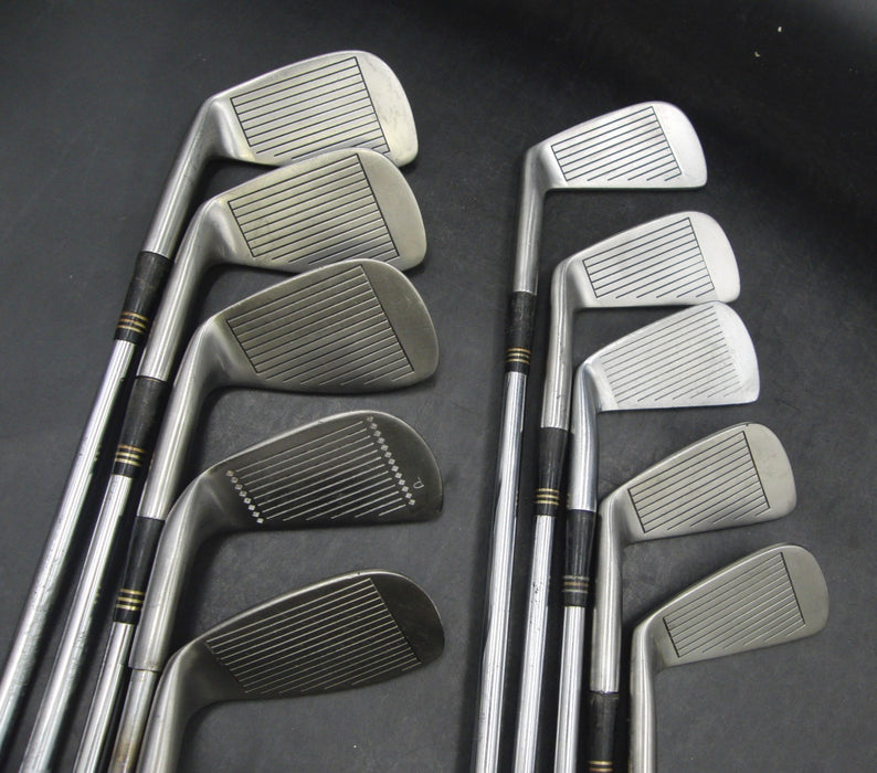 Set of 10 x MacGregor Tourney Combo Irons 3-SW Stiff Steel Shafts Benross Grips