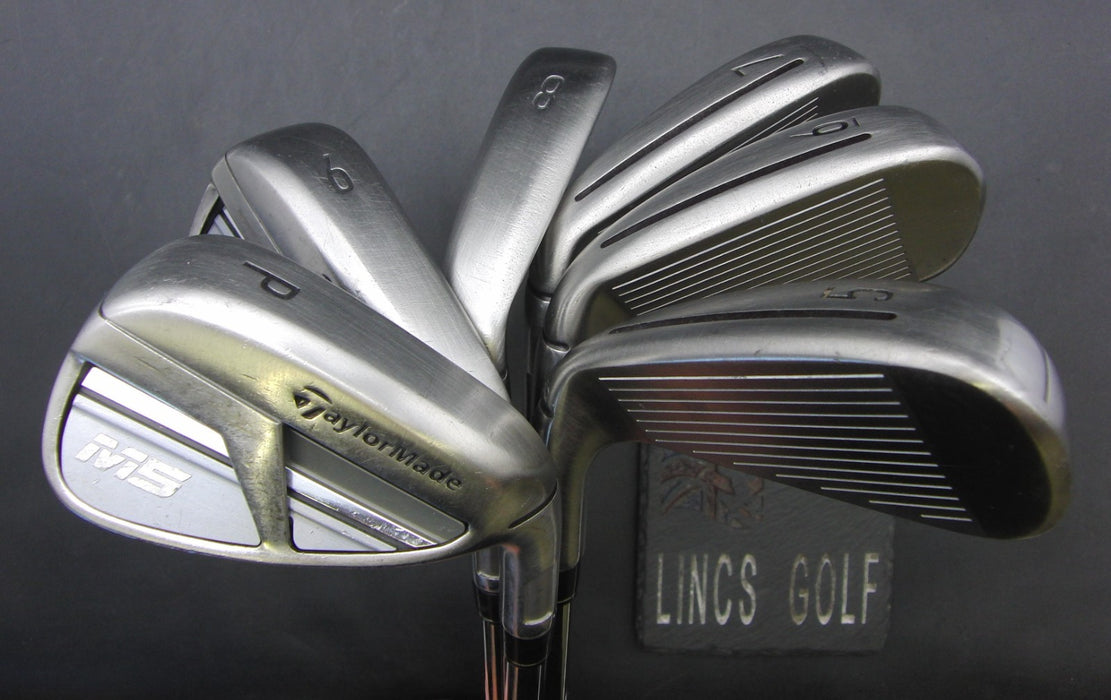 Set of 6x TaylorMade M5 5-PW Irons Stiff Steel Shafts TaylorMade Grips