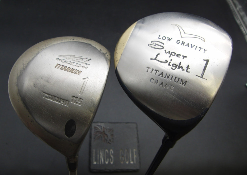 Set of 2 Drivers Ena Super Light & Tsuruya Axel Gold Regular Graphite Shafts