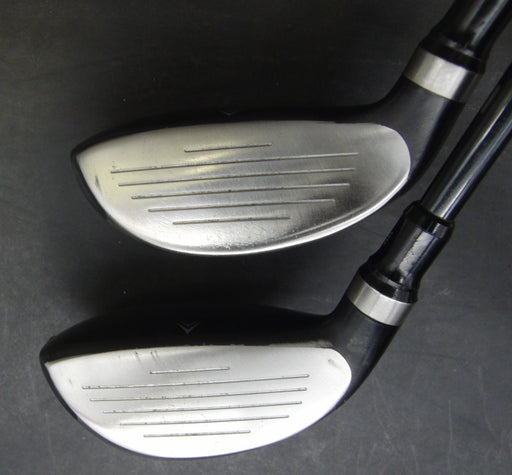 Set of 2 Tobunda Try Fit 22° 5+ 25° 7 Hybrids Stiff Graphite Shafts Try Fit Grip