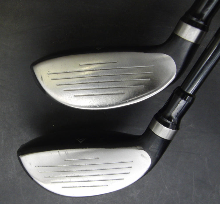 Set of 2 Tobunda Try Fit 22° 5+ 25° 7 Hybrids Stiff Graphite Shafts Try Fit Grip