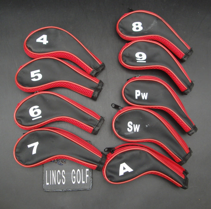 Set of 9x Unbranded Irons Head Covers