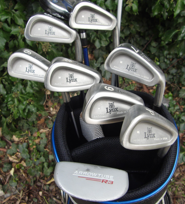 Set of Lynx Parallax 4-PW+ Callaway Driver+ 3 Wood+ 4 Hybrid+ Putter*