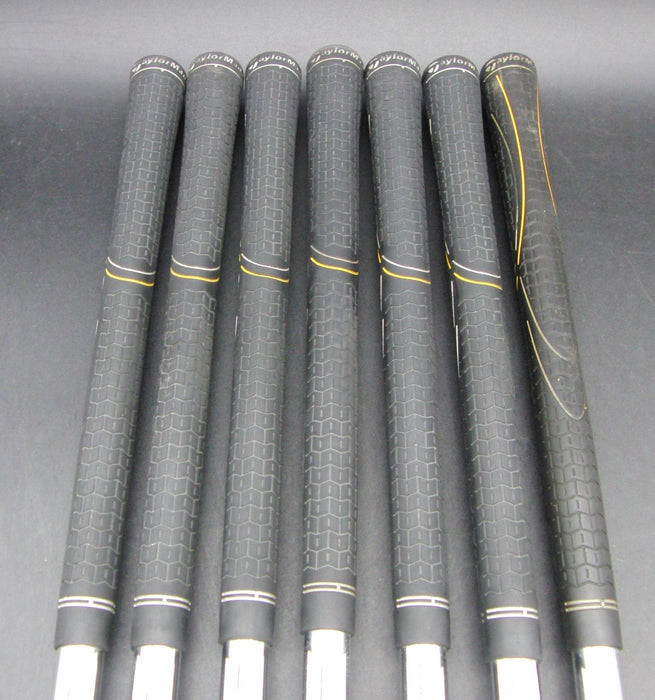 Set of 7x TaylorMade Burner Plus 4-PW Irons Stiff Steel Shafts TaylorMade Grips