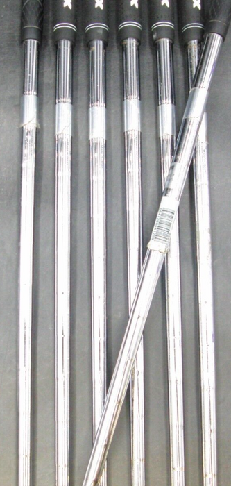 Set of 7 x TaylorMade r5 rac Irons 5-PW+GW Stiff Steel Shafts Mixed Grips