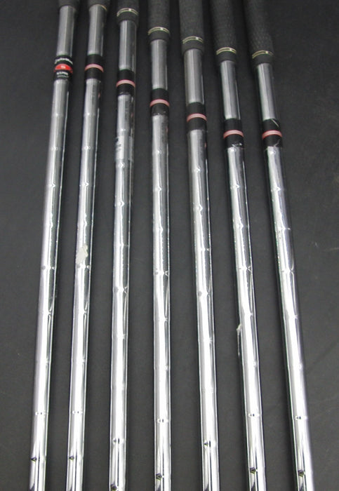 Set of 7x TaylorMade Burner Japanese Model 5-PW + AW Irons Stiff Steel Shafts