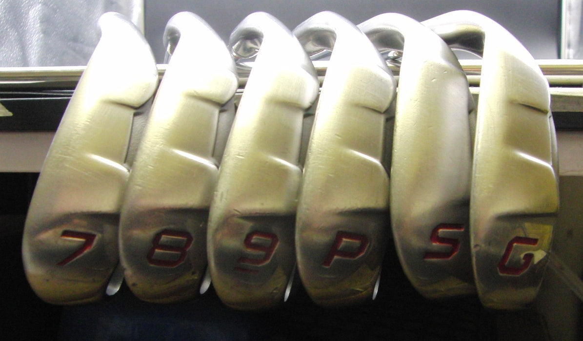 Set of 6 Cobra Baffler 2013 Red 7-SW + GW Stiff Steel Shafts Cobra Grips*