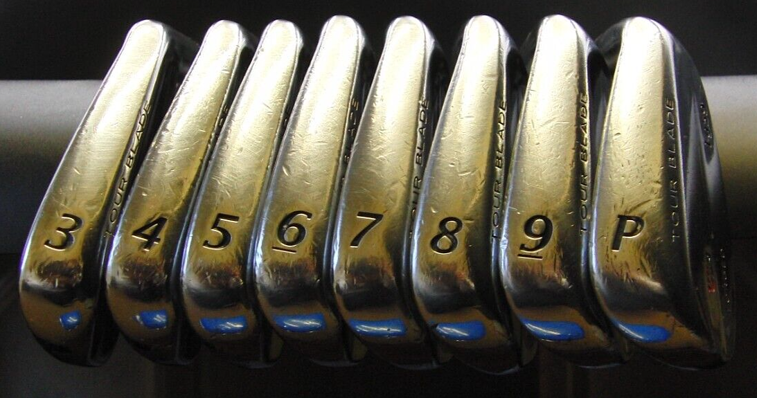 Set of 8x Wilson Staff Fg59 Forged Tour Blade Irons 3-PW Regular Steel Shafts