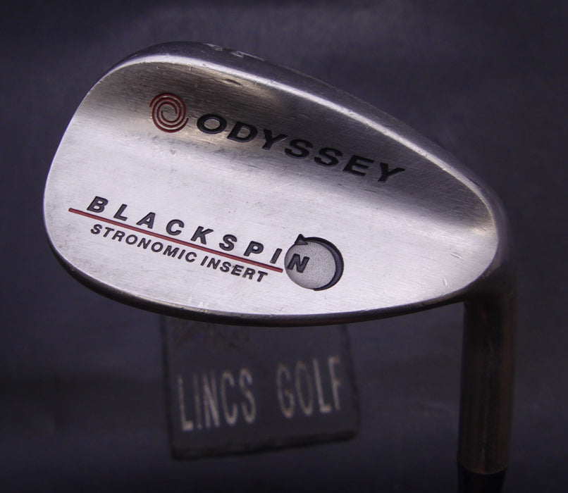 Odyssey Black Spin 56° Sand Wedge Stiff Steel Shaft Royal Grip*