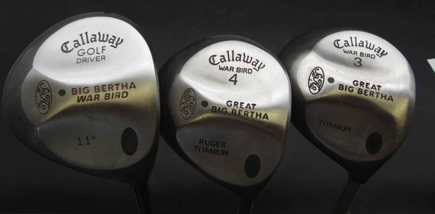 Set Of Callaway Hawk Eye VFT 5-SW Irons + Driver + 3 + 4 Wood + Putter