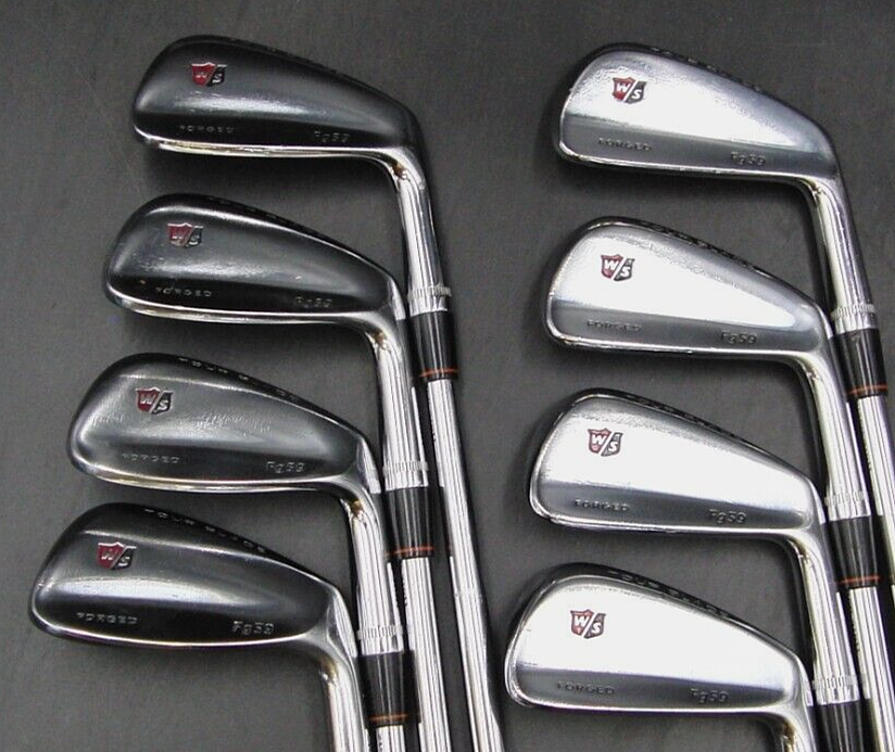 Set of 8 x Wilson Staff Tour Blade FG59 Forged Irons 3-PW Regular Steel Shafts