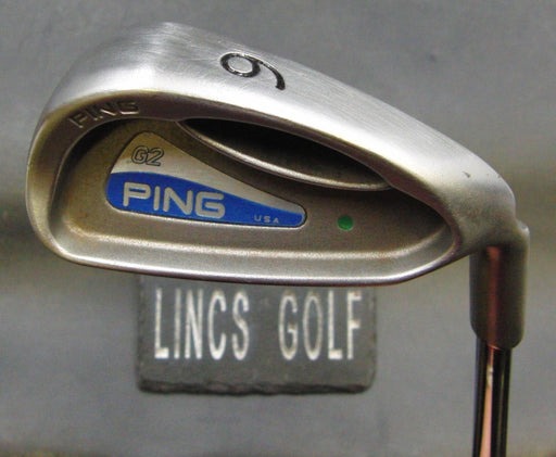 Ping G2 Green Dot 6 Iron Regular Steel Shaft Golf Pride Grip  (Missing Weight)