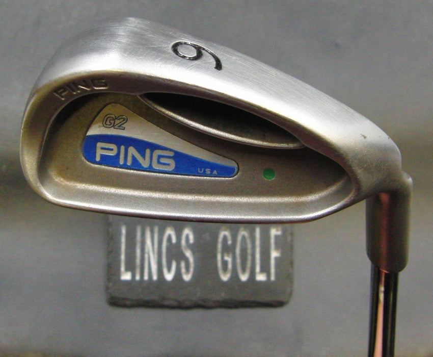 Ping G2 Green Dot 6 Iron Regular Steel Shaft Golf Pride Grip  (Missing Weight)
