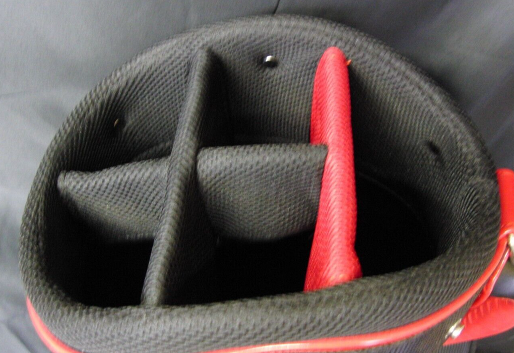 Japanese 5 Division Ignio Black & Red Tour Trolley Cart Golf Bag