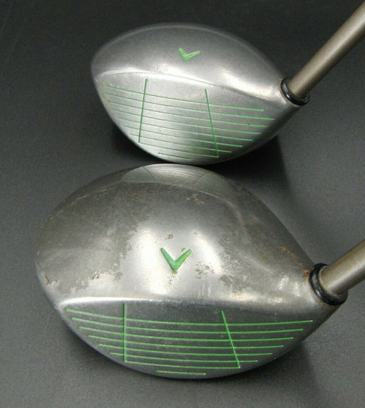 Ladies Set of 2 Callaway Big Bertha S2H2 3 & 4 Woods Graphite Shafts Golf Pride