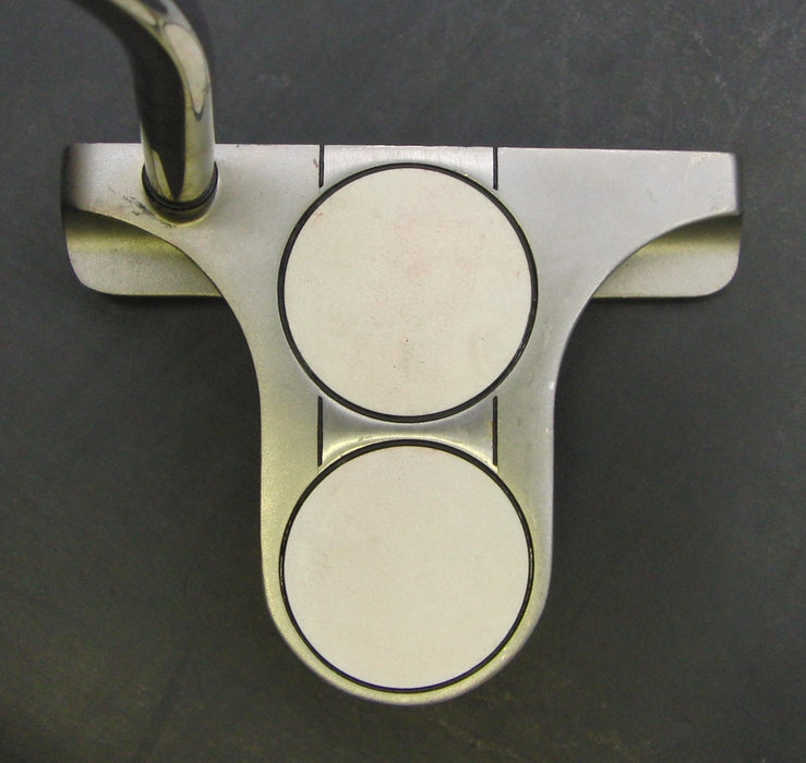 Odyssey White Steel 2-Ball Blade Putter Steel Shaft 81cm Length Psyko Grip*
