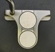 Odyssey White Steel 2-Ball Blade Putter Steel Shaft 81cm Length Psyko Grip*