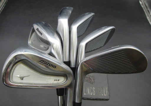 Set of 6x Mizuno MP-H4 5-PW Irons Stiff Steel Shafts Golf Pride Grips