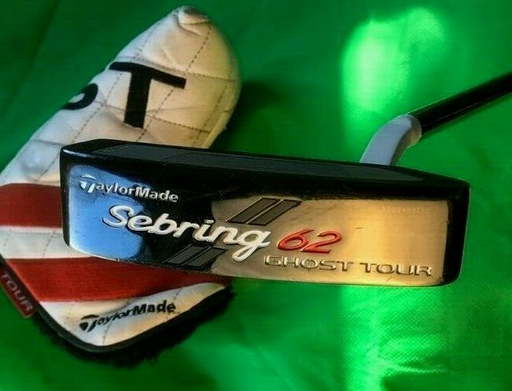 TaylorMade Sebring 62 Ghost Tour Putter 86cm Long Steel Shaft T/Made Grip + H.C.