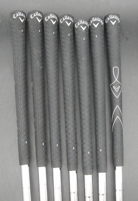 Set of 7x Callaway WarBird 5-SW Irons Uniflex Steel Shafts Callaway Grips