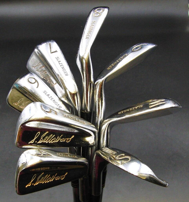 Set of 8 x Slazenger Seve Ballesteros Irons 4-SW Regular Steel Shafts Avon Grips