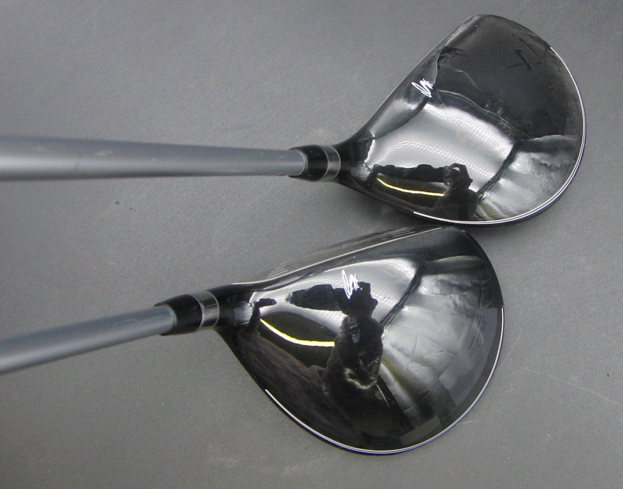 Set of 2 Cobra Fly-Z XL 3+5 Woods Stiff Graphite Shafts Cobra Grips*