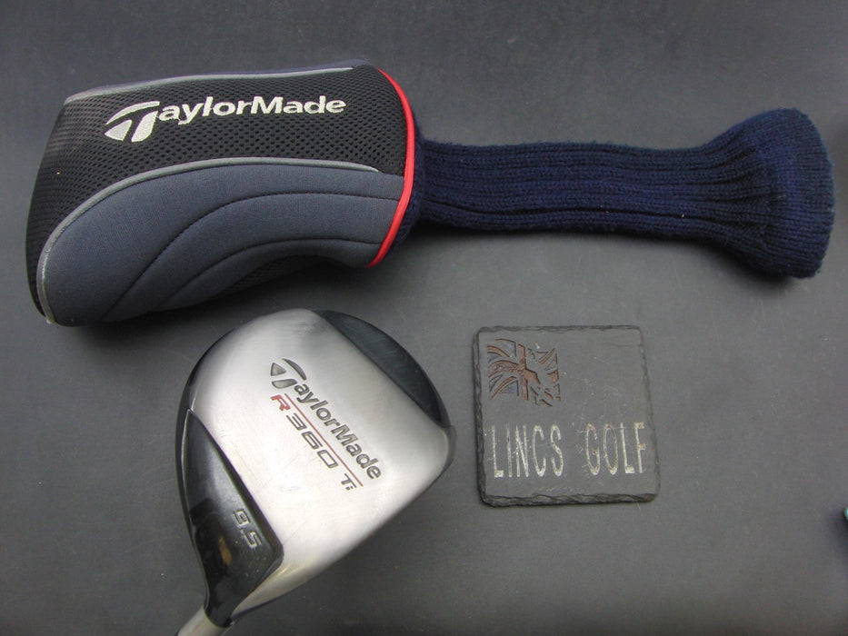 TaylorMade R360 Ti 9.5° Driver Stiff Graphite Shaft TaylorMade Grip + Head Cover
